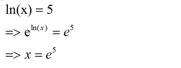 How To Get Rid Of Ln In An Equation Solve Natural Logs